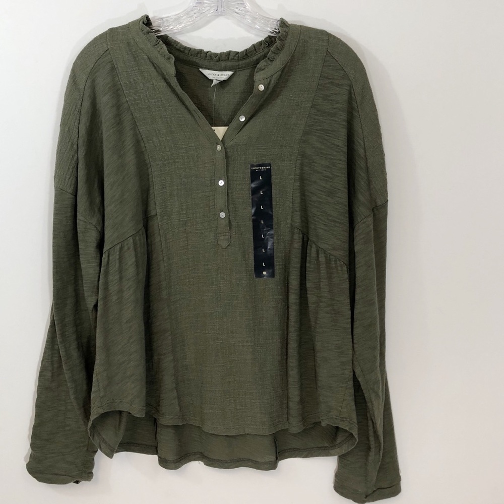 Lucky 🍀 Brand Long Sleeve Blouse || NWT || L ||